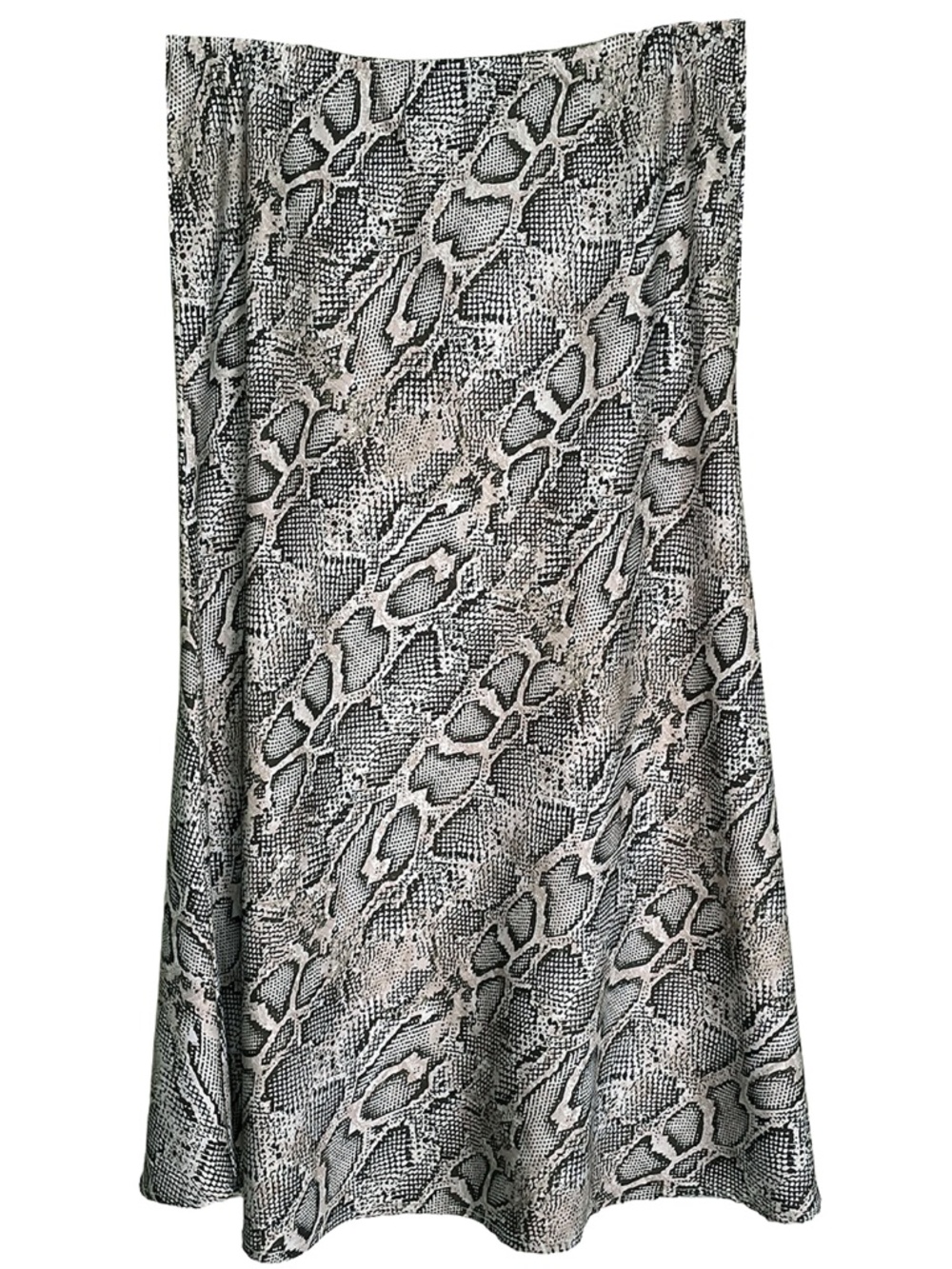 Satin Midi Snakeskin Slip Skirt French Connection Made in Italy Sz S